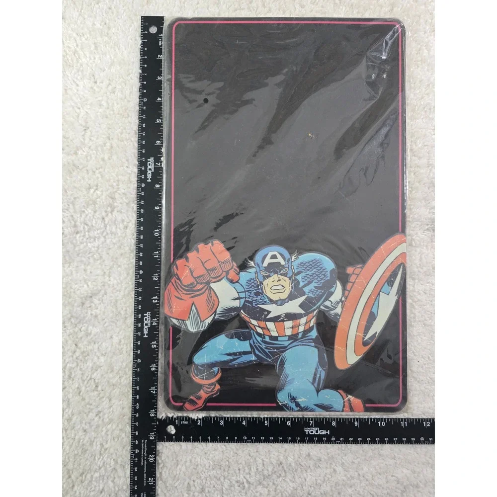 Marvel Captain America Chalkboard Wall Sign Hobby Lobby Comic Decor 18x11 NEW
